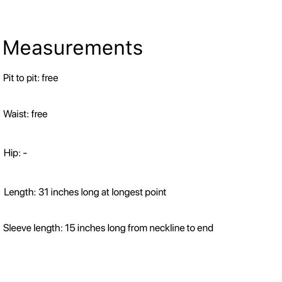 Lost River Clothing Hand Knit Crochet Cowl Lagenlook Asymmetric Poncho Sweater - Picture 3 of 10